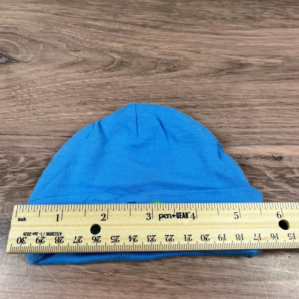 Gerber Beanie Hat Set Baby 0-6 Months Blue Striped Cotton Cute 3 Pack